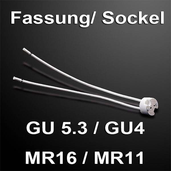 Fassung für Niedervolt-Lampen MR16 Lampenfassung GU5.3 / GU4