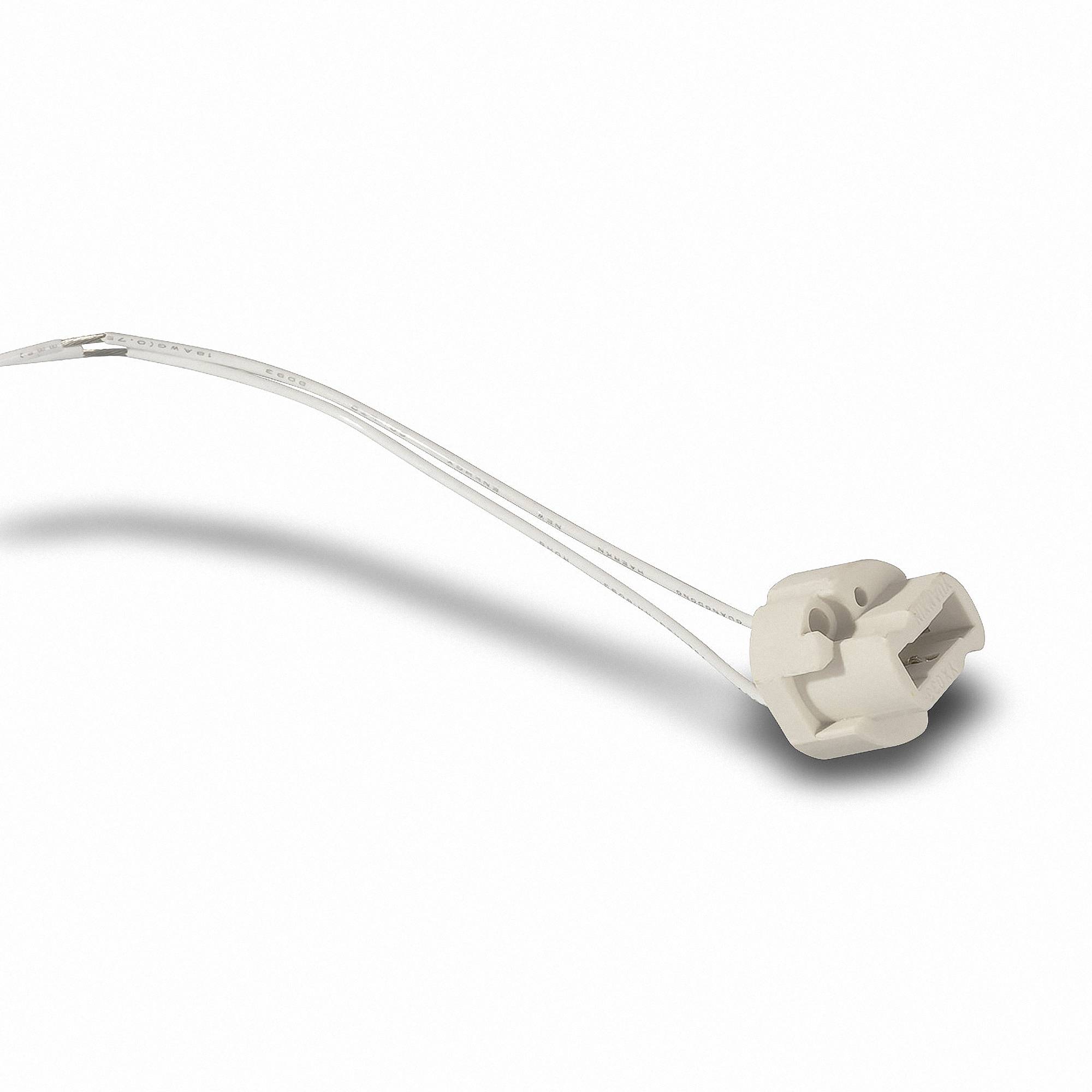 10 Stück Fassung G9 SOCKEL G9 - VDE Hochvolt Keramik 190-230V Halogen-Fassung G9-1