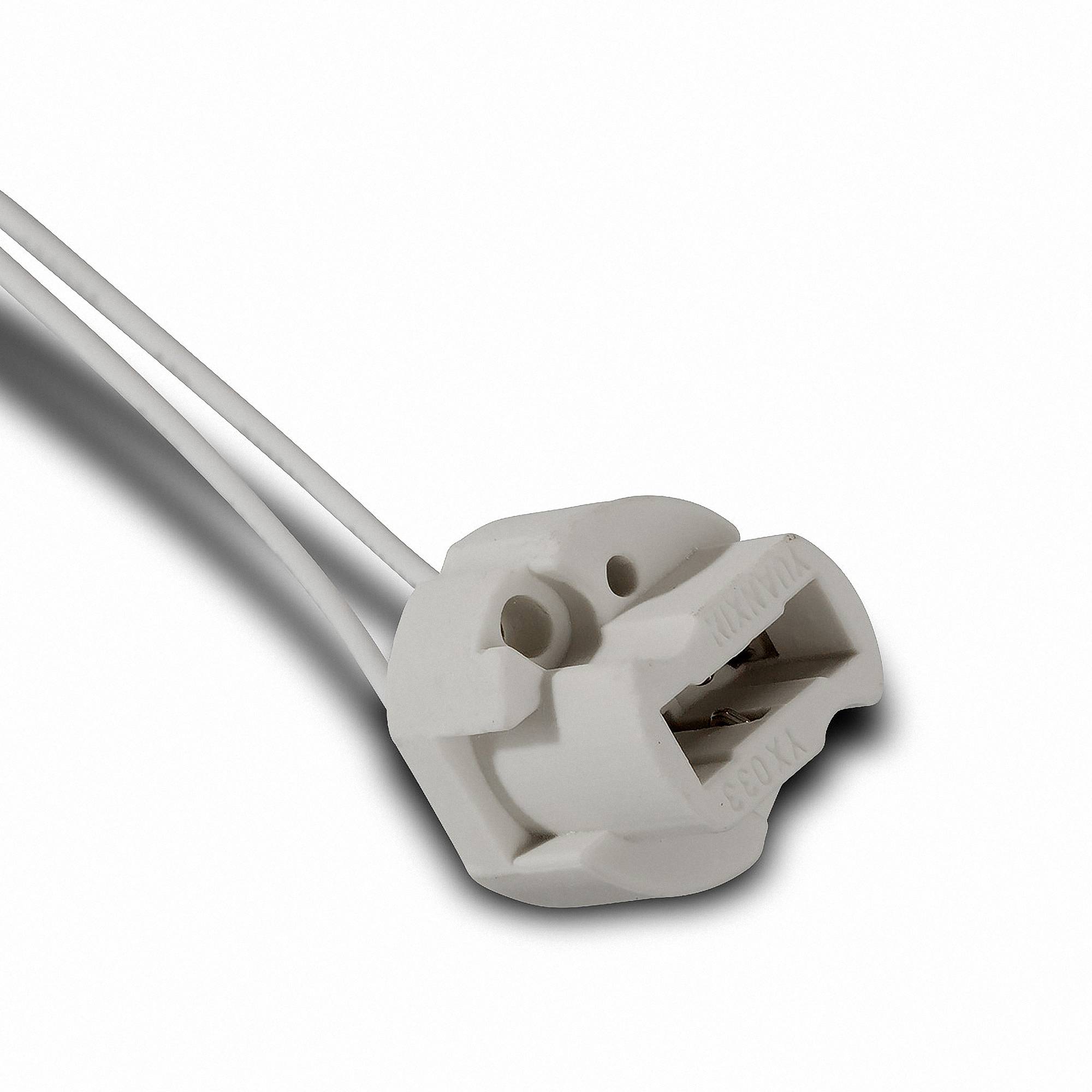 10 Stück Fassung G9 SOCKEL G9 - VDE Hochvolt Keramik 190-230V Halogen-Fassung G9-2