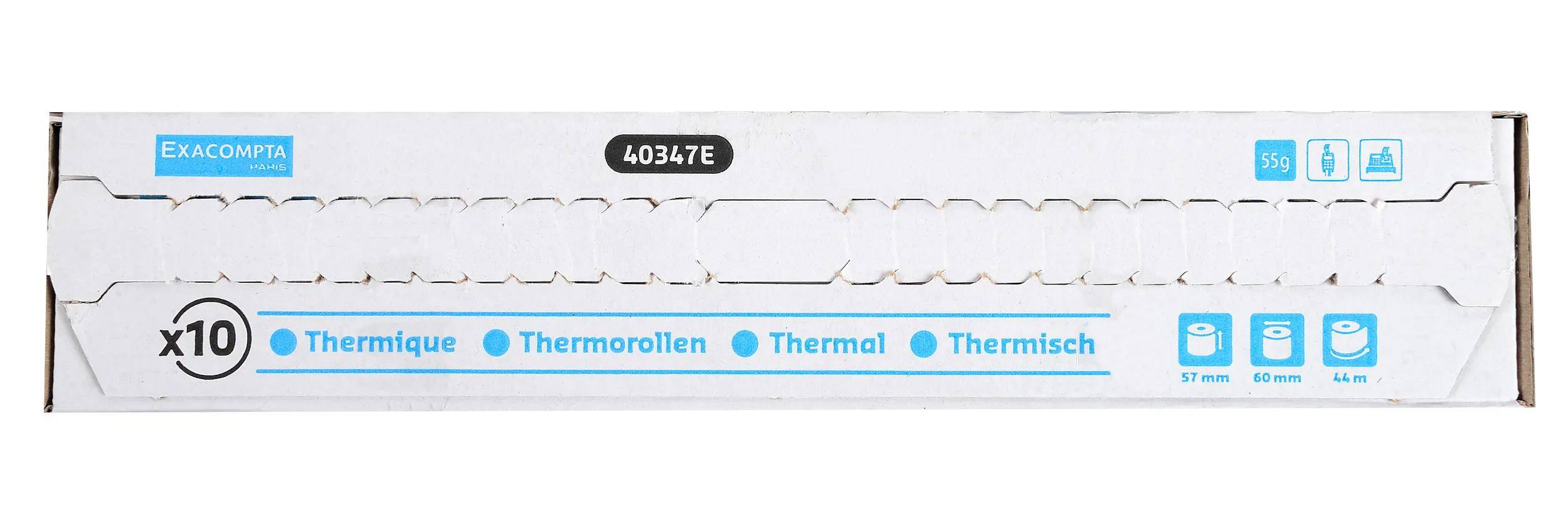 Exacompta 60x Thermorolle 1-lagig 55g/m2 57x44mx12 - Weiß - 40347E-0
