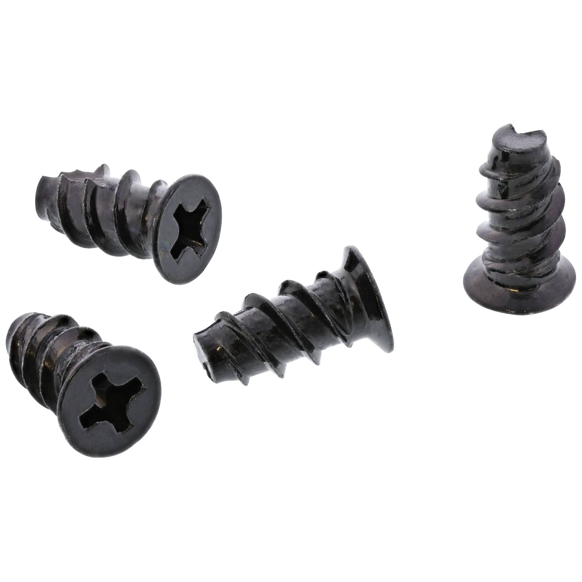 InLine® Lüfterschrauben, 5,0x10,0mm, schwarz 50er Pack-0
