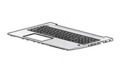 HP Top Cover w/Kb Cp Bel L45091-A41 Housing base+ - Tastatur - AZERTY-0
