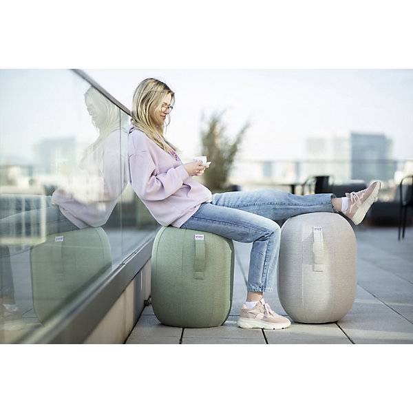 VLUV KAPSUL STOV Balancehocker M Sitzhöhe 480 - 520 mm Polyester grau. VLUV GmbH & Co. KG 77081649-2