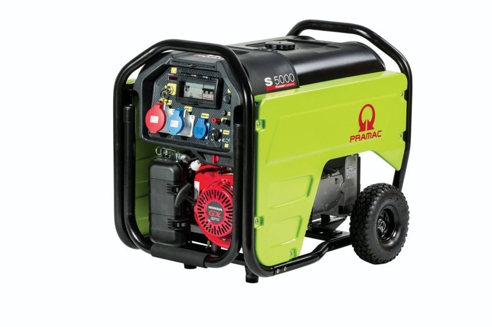 PRAMAC S5000 - Benzin Stromerzeuger (400V/230V | 270 cm³ Hubraum | 3 Phasen | 50 Hz | AVR | IPP | WK | Handstart)-0