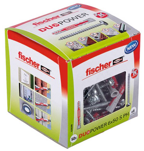 Fischer 50x DUOPOWER 6 x 50 mm PH LD - 538260