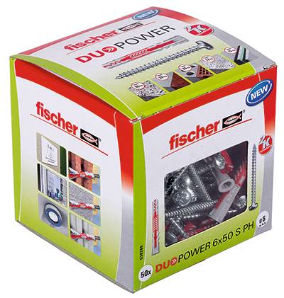 Fischer 50x DUOPOWER 6 x 50 mm PH LD - 538260-0