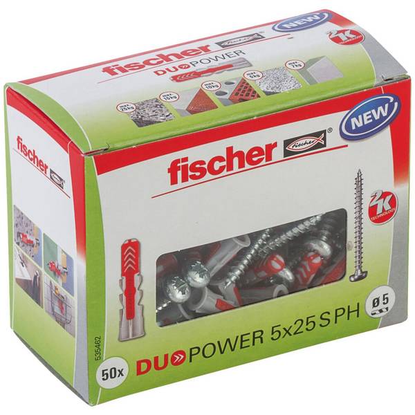 Fischer 50x DUOPOWER 5 x 25 mm S PH LD - 535462
