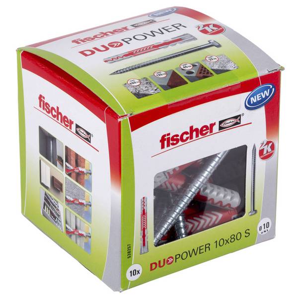 Fischer 10x DUOPOWER 10 x 80 mm S LD - 538257