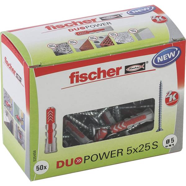 Fischer 50x DUOPOWER 5 x 25 mm S LD - 535458