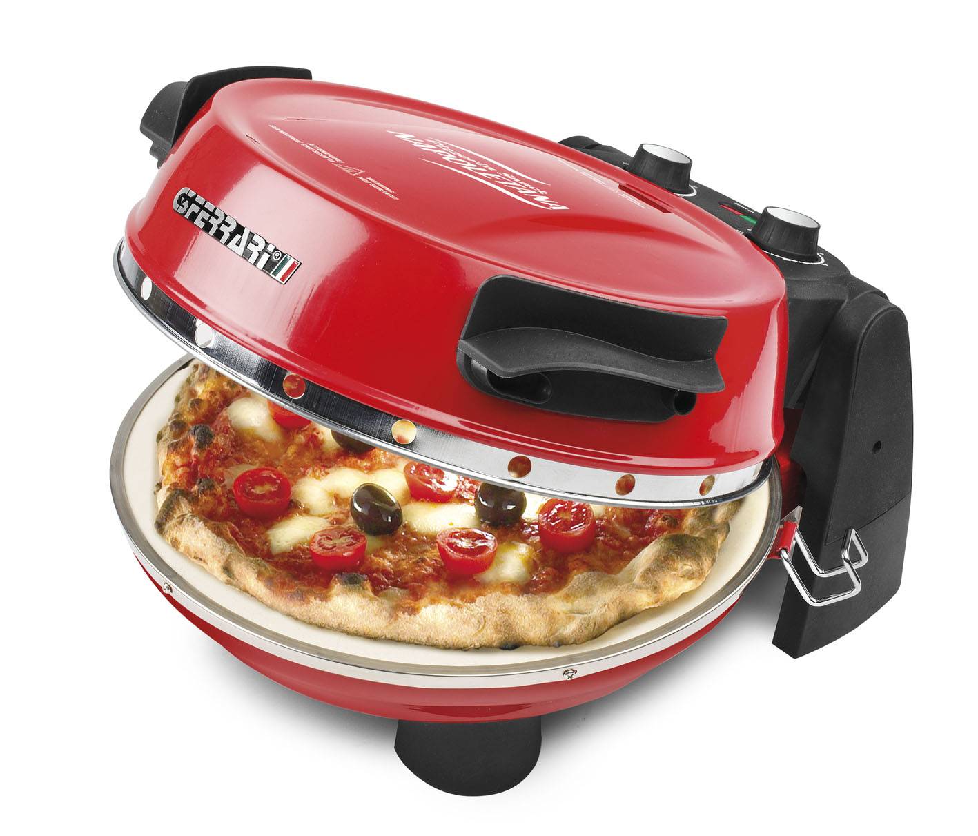 G3 Ferrari G10032 Pizzeria Snack Napoletana - Pizzaofen - 1.2 kW - Rot/Schwarz-1