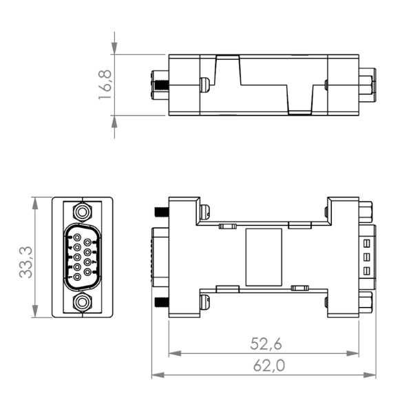 EMOSAFE RS232 Medical Isolator E1-2