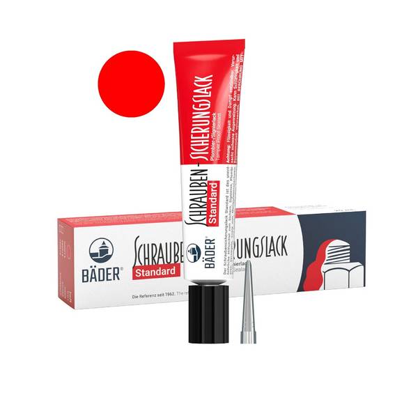 Bäder Schraubensicherungslack Standard Rot 20ml