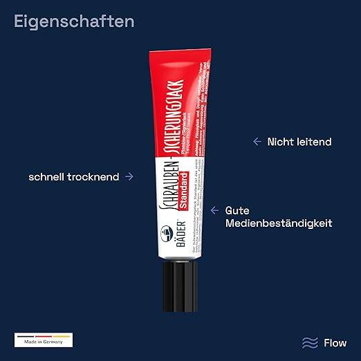 Bäder Schraubensicherungslack Standard Rot 20ml-1