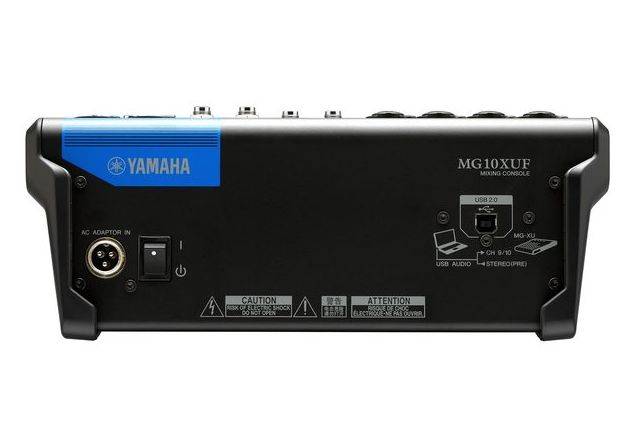 YAMAHA MG10XUF - 10-Kanal Mischpult Konsole (4 Mic-In | 10 Line-In | 1 Stereo Bus | 1 AUX | SPX | Metallgehäuse | mit-1