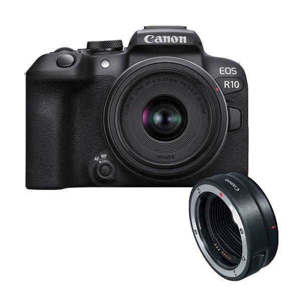 Canon Digitalkamera EOS R10 mit Objektiv RF-S 18-45mm 4.5-6.3 IS STM