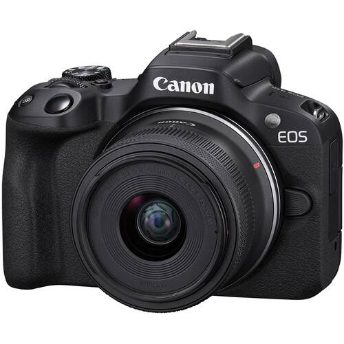 Canon EOS R50 - Schwarz + RF-S 18-45mm F4.5-6.3 IS STM Kit - 24,2 MP - 6000 x 40-1
