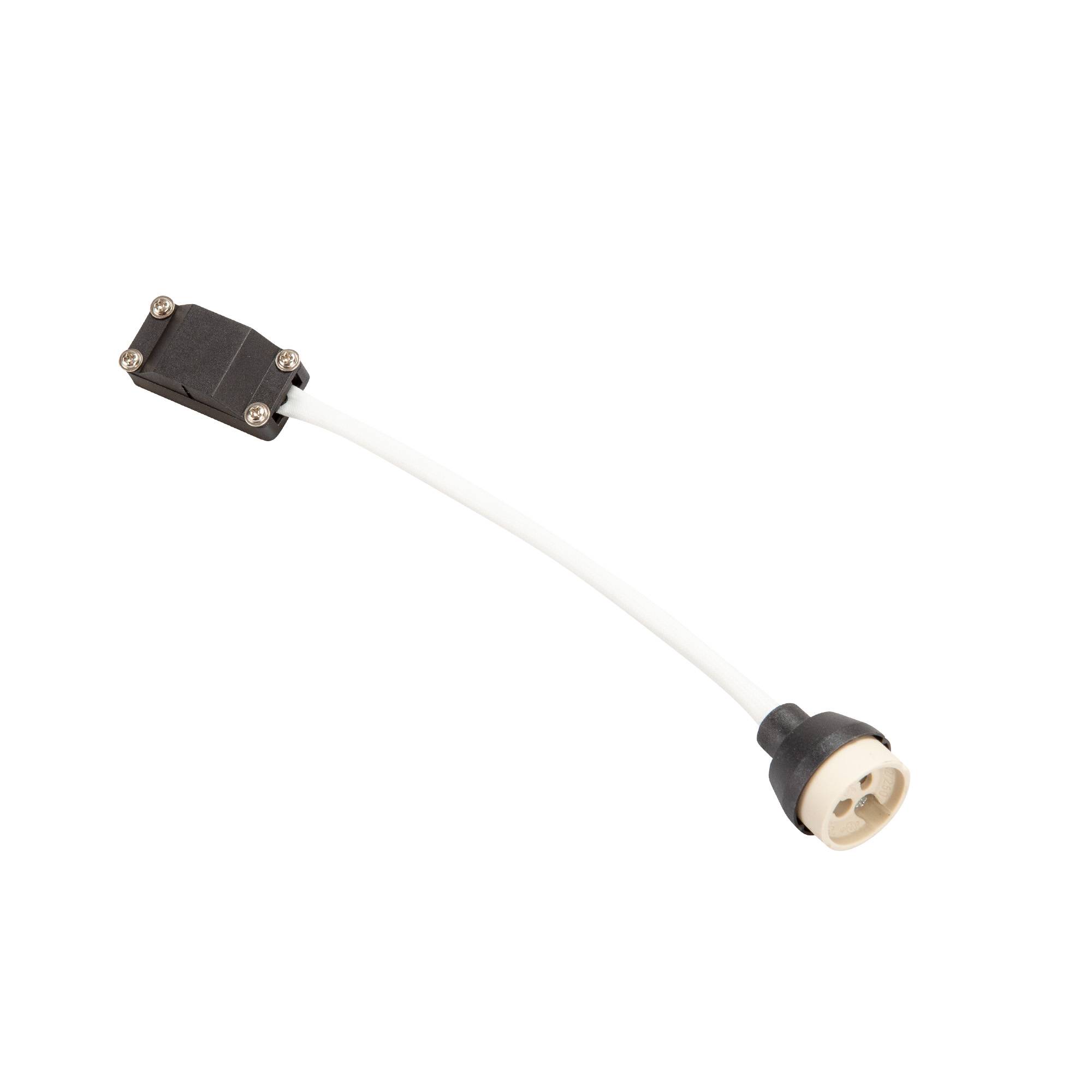 Halogenlampen GU10 Fassung Brücke Mit Kabel und Isolierhülse VDE Hochvolt Keramik 190-230V-1