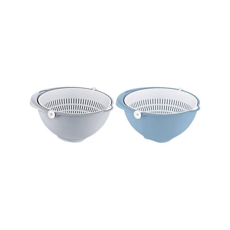 keeeper 2in1 Schüssel-Sieb "stella", klein, nordic-blue
