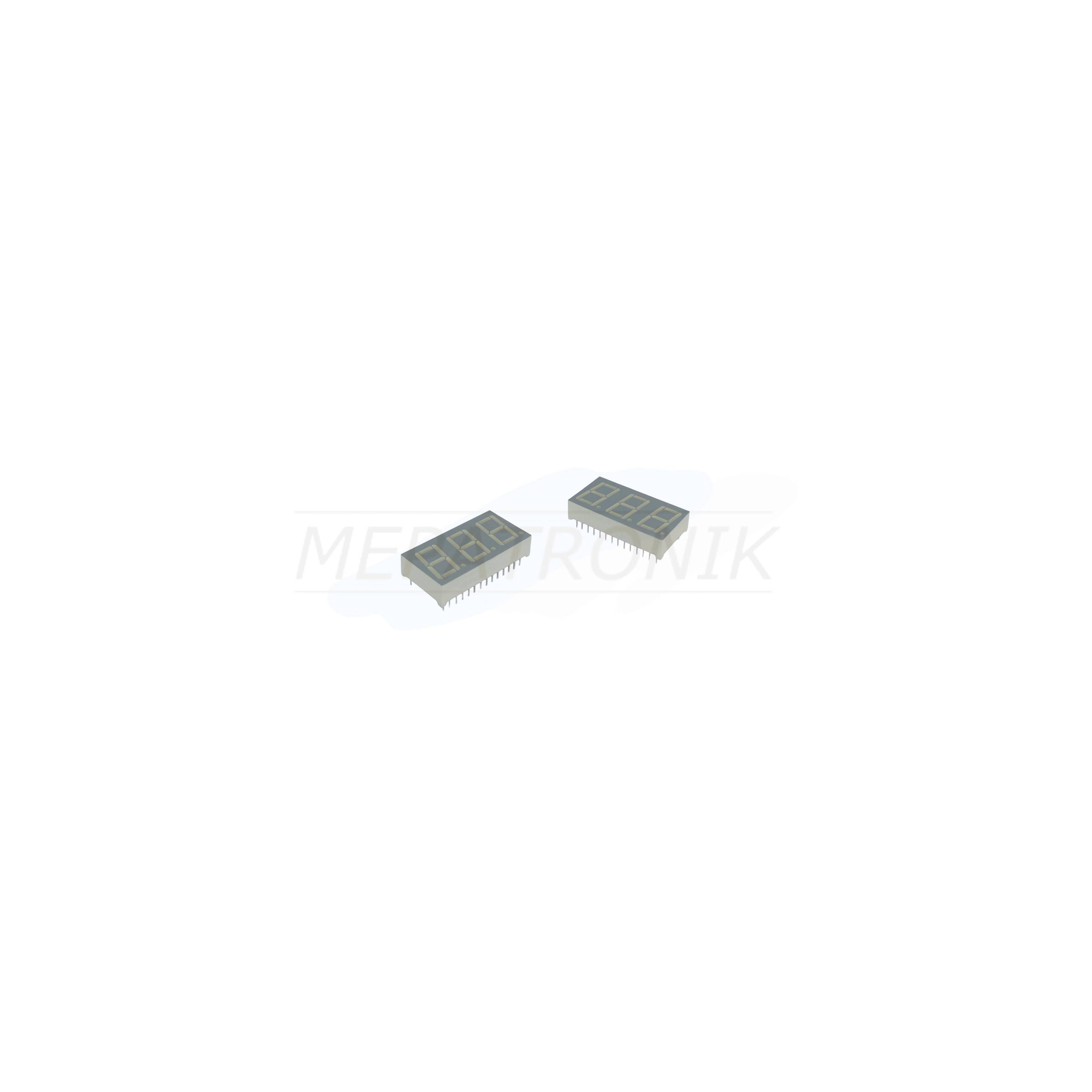 BA56-12SURKWA 7-Segment-Anzeige-3 ZEICHEN LEUCHTDIODE ROT THT Kingbright | Set 13 Stück-0