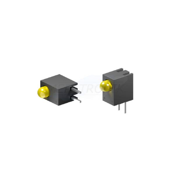 L-710A8EW/1YD LED3MM GELB KUNSTSTOFFBLOCK SINGLE-LEVEL LEUCHTDIODE THT Kingbright | Set 500 Stück