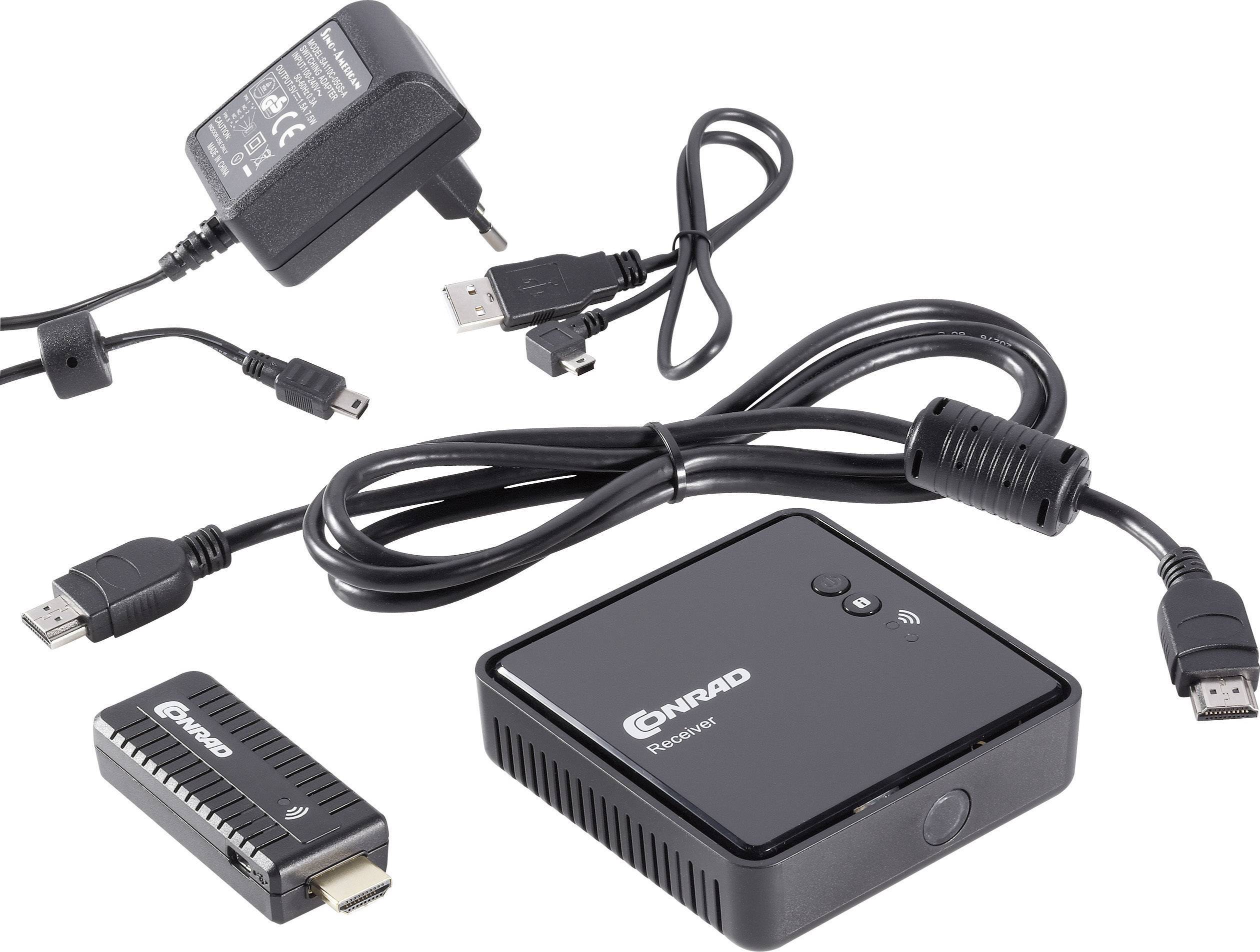 Stick HDMI-Funkübertragung (Set) 10 m 5 GHz 1920 x 1080 Pixel-4