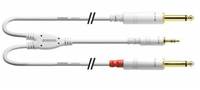 Cordial CFY 3 WPP-LONG-SNOW - 3.5mm - Männlich - 2 x 6.35mm - Männlich - 3 m -