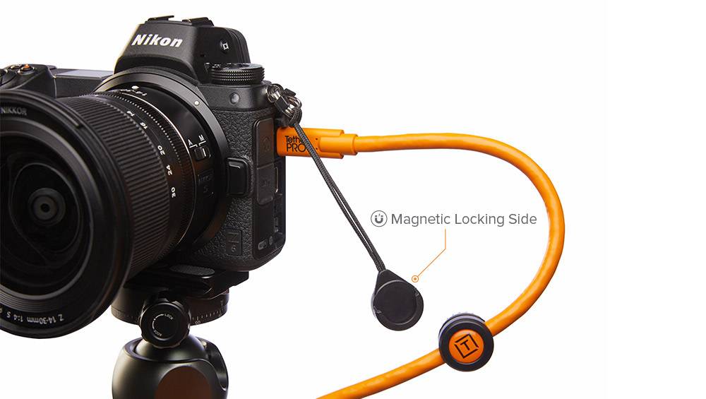 Tether Tools TetherGuard Camera Support, Kabelhalter, Universal, Schwarz, Orange-2