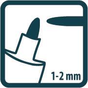 Pica-Marker Permanent Pen 1-2mm, INSTANT WHITE 532/52-2