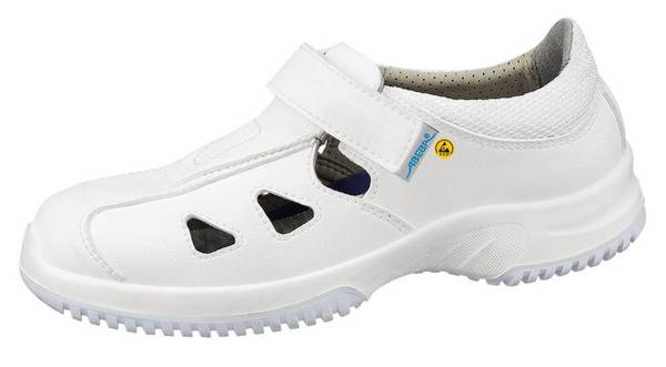 Sandale weiß ESD - 43, 31795 ESD-Sicherheitsschuhe uni6 Damen / Herren, S1
