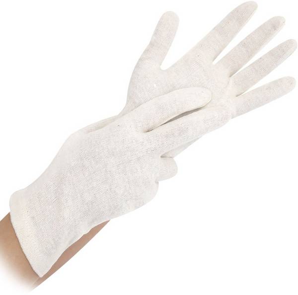 Hygostar Baumwoll-Handschuhe EXTRA STARK Größe XL, natur, starke Qualität