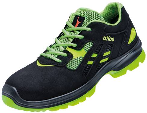 ESD Halbschuh FLASH 2605 XP, W12, S1P, Mesh, Unisex, schwarz/neon-grün, Größe 47