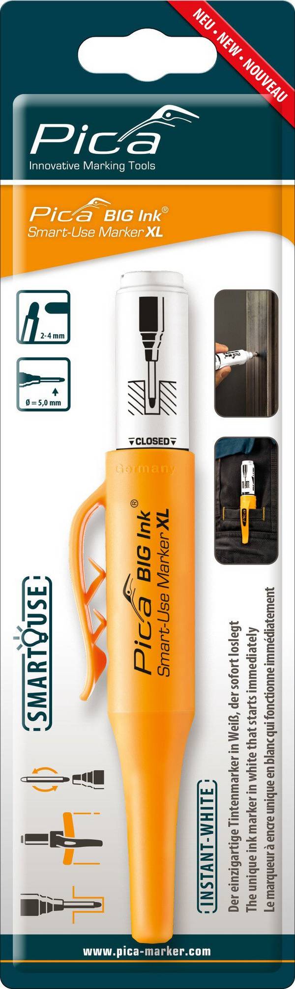 PICA - BIG INK Smart-Use-Marker weiß - SB