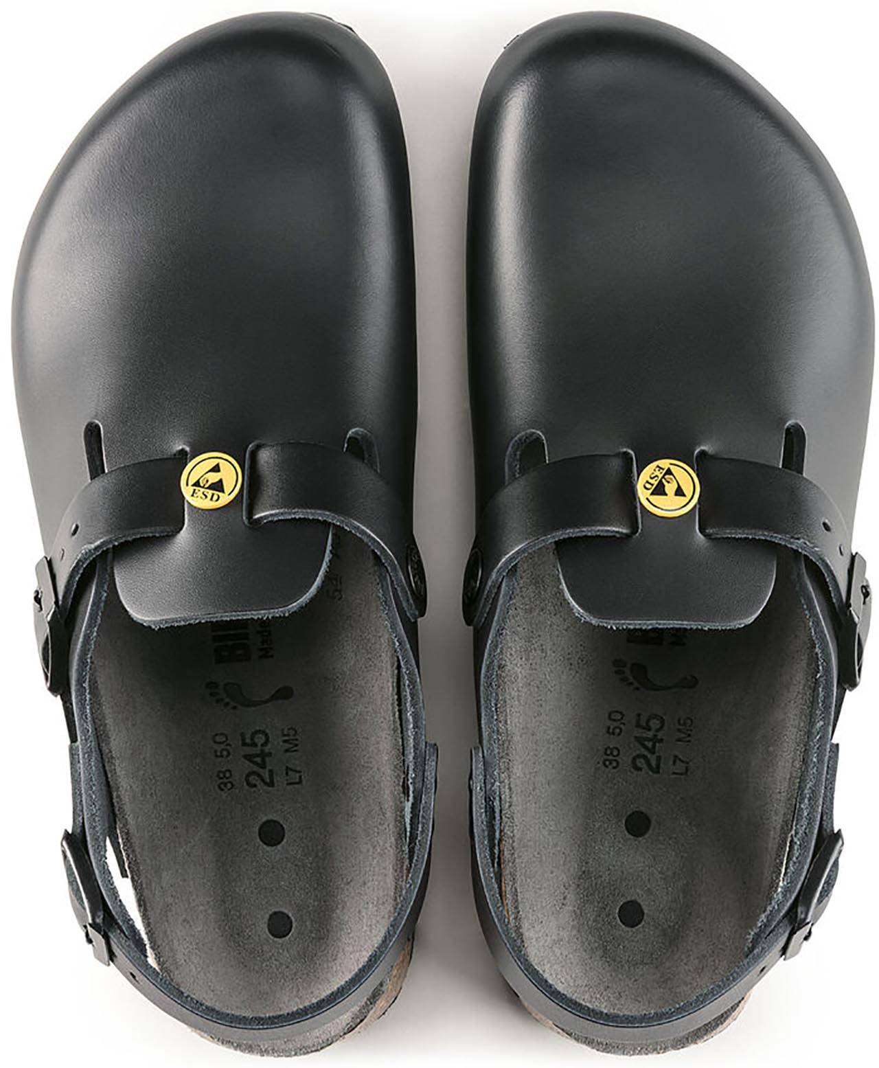 ESD Clog TOKIO ESD Naturleder 61400, schwarz, normal, 40-2
