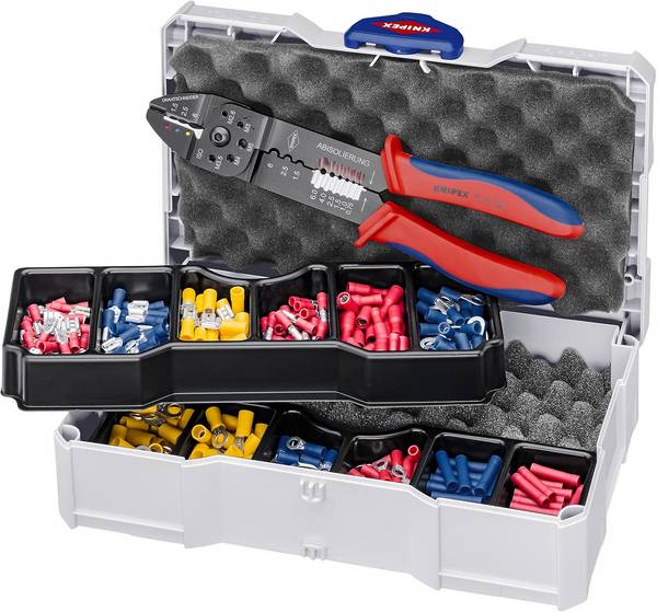 Crimp-Sortiment 97 90 26 für Kabelverbinder, 1,5 bis 6 mm², inkl. Crimpzange im Koffer