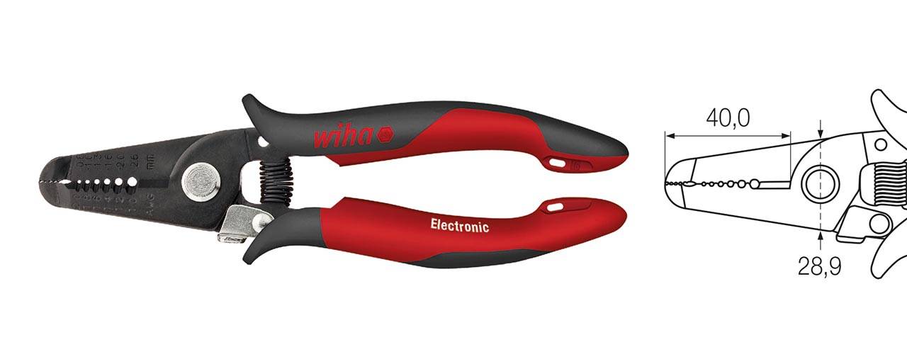 Abisolierzange Electronic Abisolierstationen 0,8-2,6 mm (36794) 180 mm-0