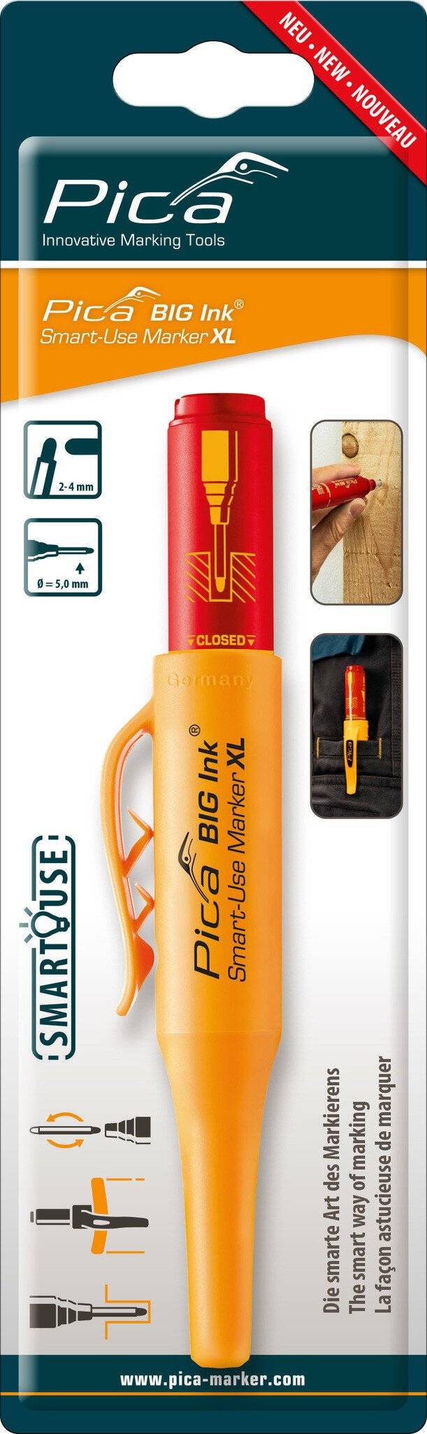 Pica BIG INK Smart-Use-Marker, rot, SB Verpackung