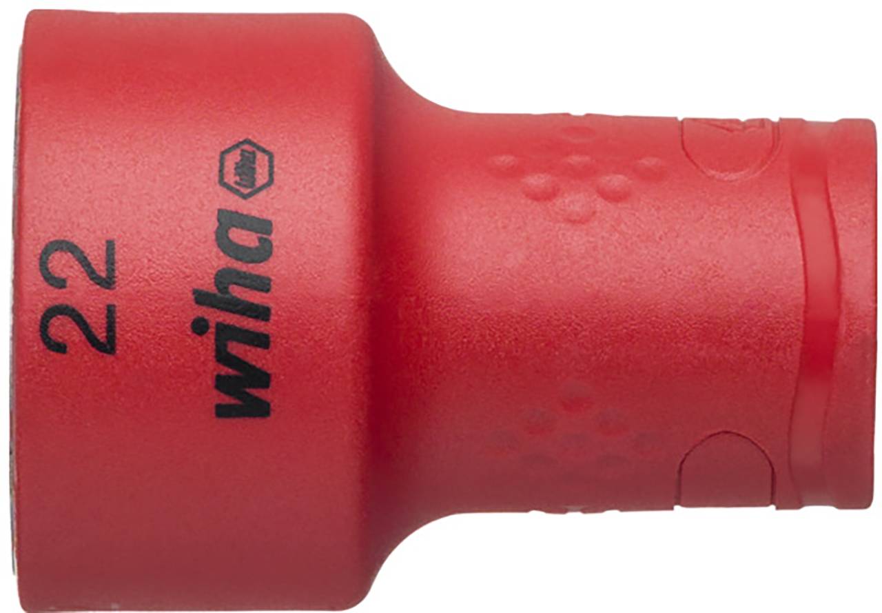Steckschlüsseleinsatz isoliert 3/8" Außensechskant 22,0mm (43076)-0
