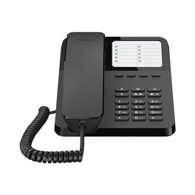 - Schwarz - Mobilteil 400 Gigaset 10 DESK Kabelgebundenes Analoges - Eintragungen - kaufen Telefon