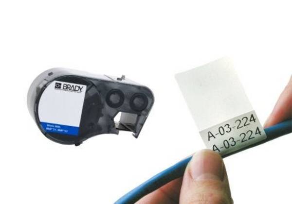 Selbstlaminierende Kabeletiketten, für Kabel ø: 2,7 - 5,1 mm, M4-49-427