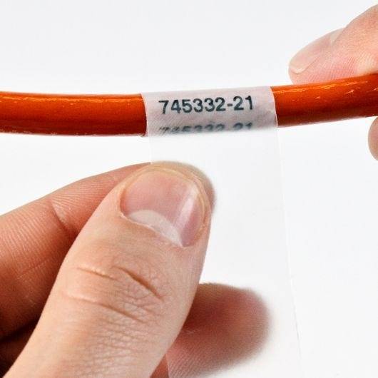 Selbstlaminierende Kabeletiketten, für Kabel ø: 2,7 - 5,1 mm, M4-49-427-4