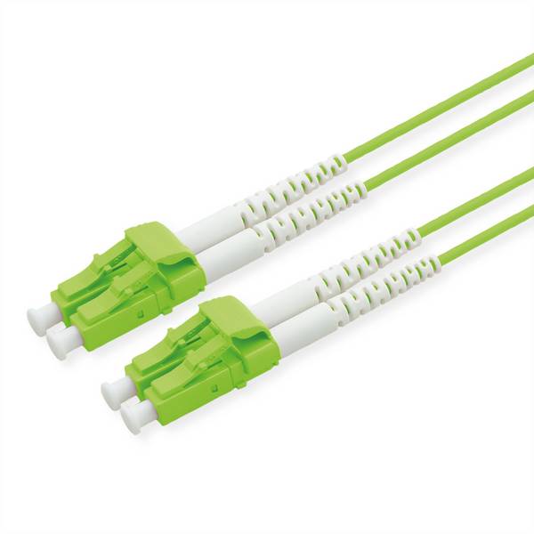 ROLINE LWL-Kabel 50/125µm OM5, LC/LC, LSOH, Low-Loss, grün, 0,5 m