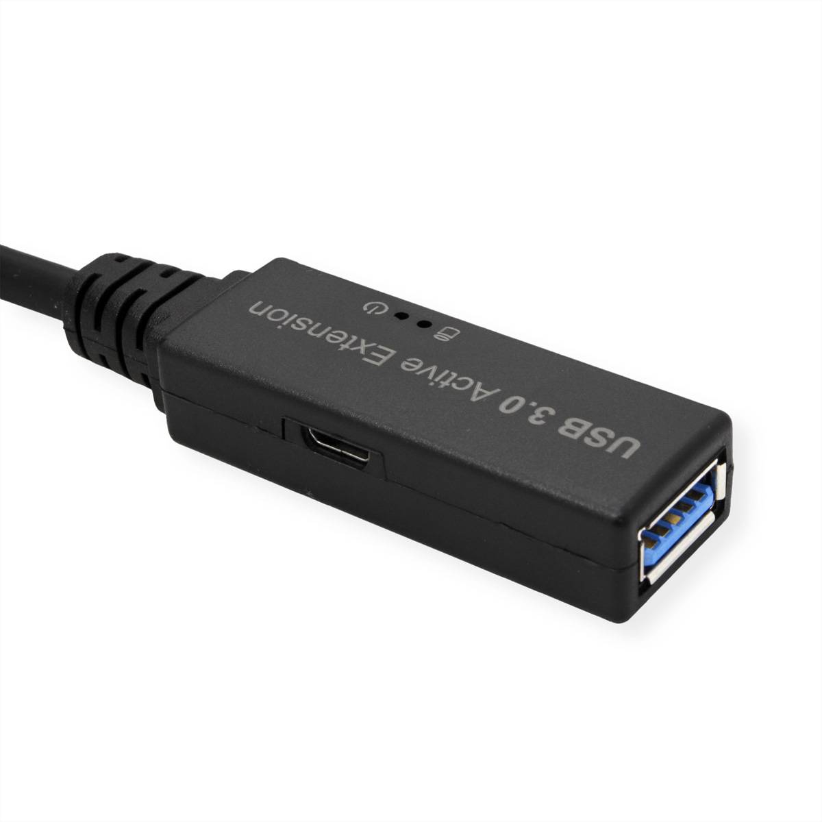 ROLINE USB 3.2 Gen 1 Aktives Repeater Kabel, Typ A - C, schwarz, 5 m-2