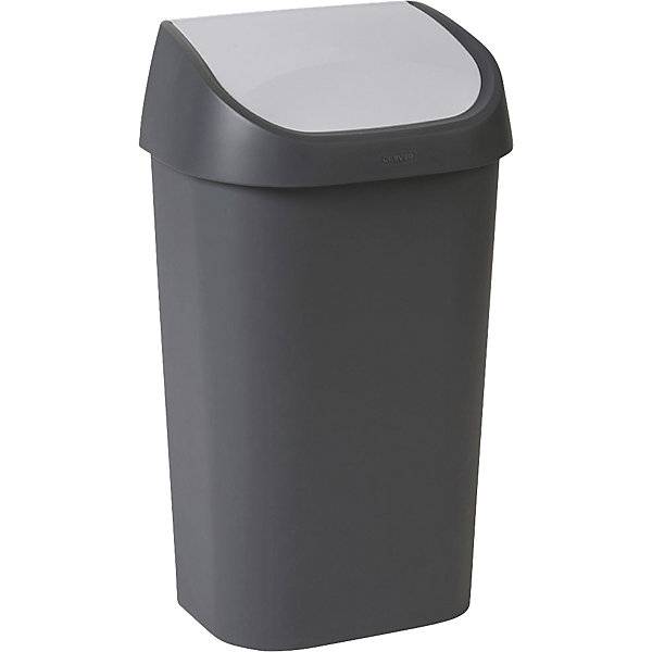 Schwingdeckelabfallbehälter Volumen 50 l dunkelgrau. Vepa Bins Groothandel B.V. 77286949-0
