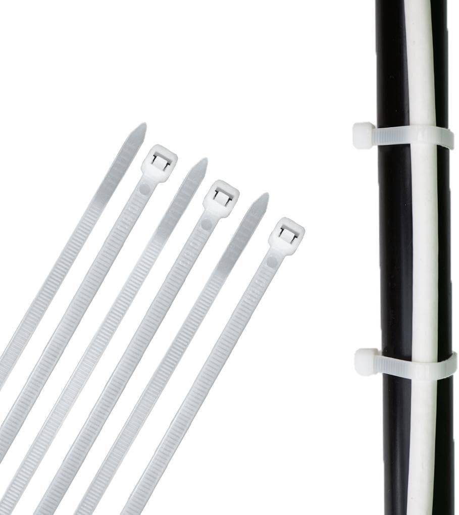 Kabelbinder 100 Stück weiß UV beständig Universalbinder 2,5 x 100 mm-1