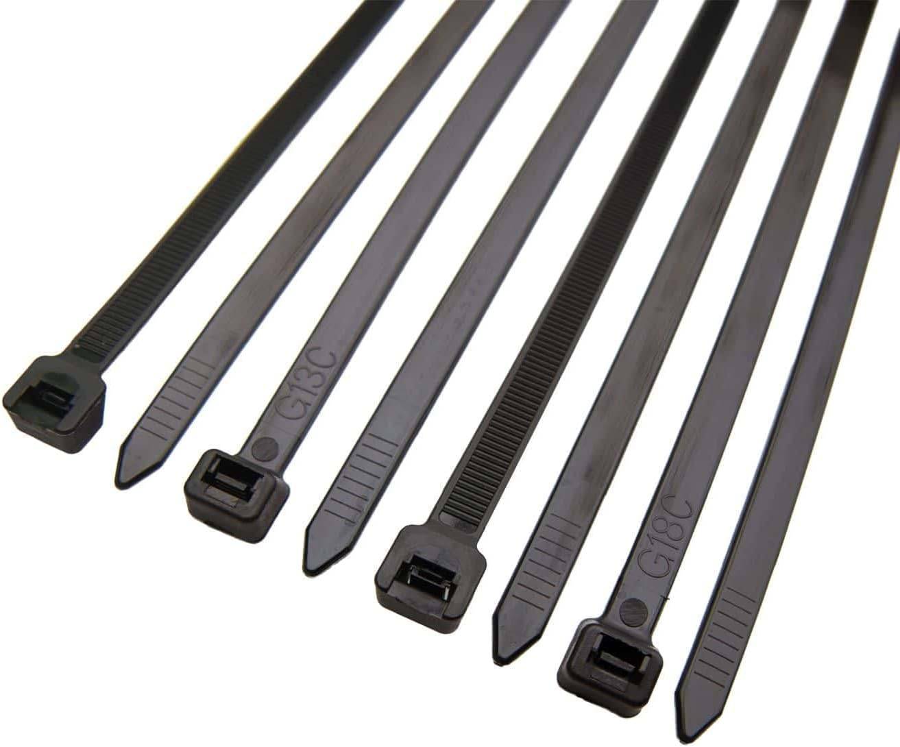 Kabelbinder 100 Stück schwarz UV beständig Universalbinder 4,8 x 300 mm-1