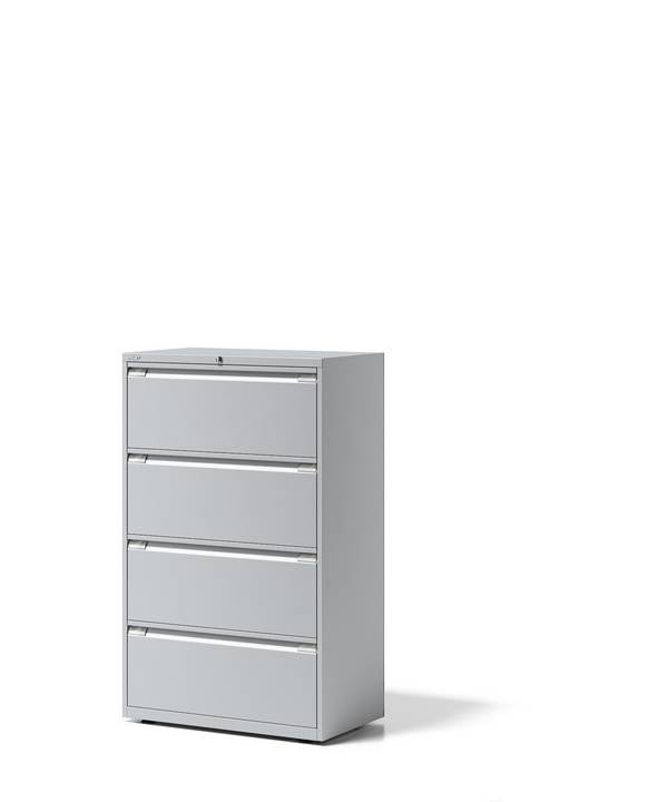 Hängeregistraturschrank Essentials, 4 Hängeregistratur à H 304 mm, Farbe lichtgr