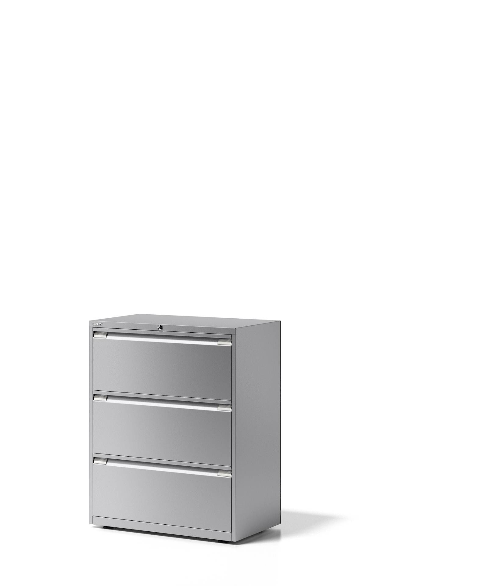 Hängeregistraturschrank Essentials, 3 Hängeregistratur à H 304 mm, Farbe silber-0