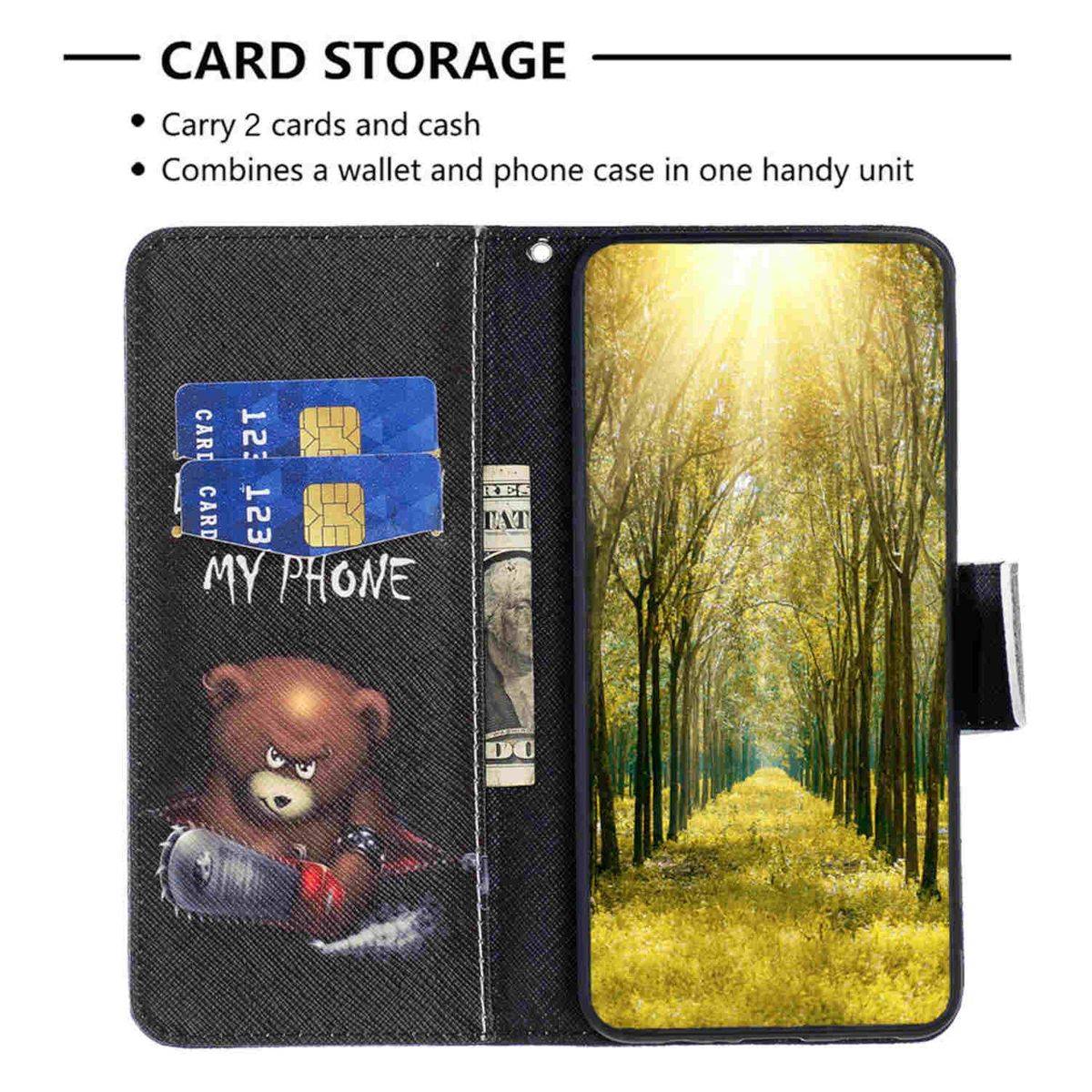 Für Apple iPhone 15 Plus Kunst-Leder Book Handy Tasche Motiv 6 Hülle Etuis-1