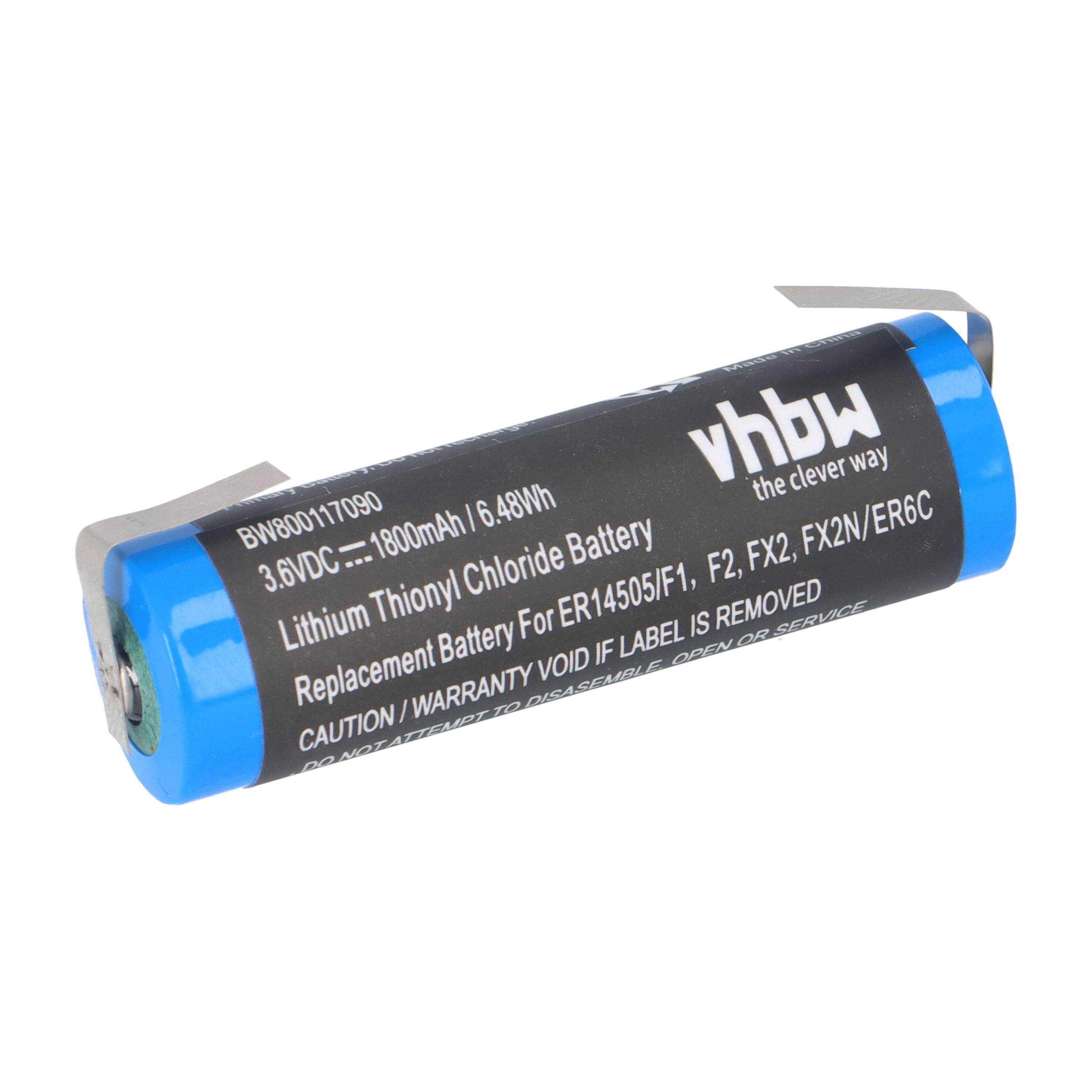 Pufferbatterie 3,6V 1800mAh Li-MnO2 passend für Maxell F1 F2 FX2 FX2N ER6C-0
