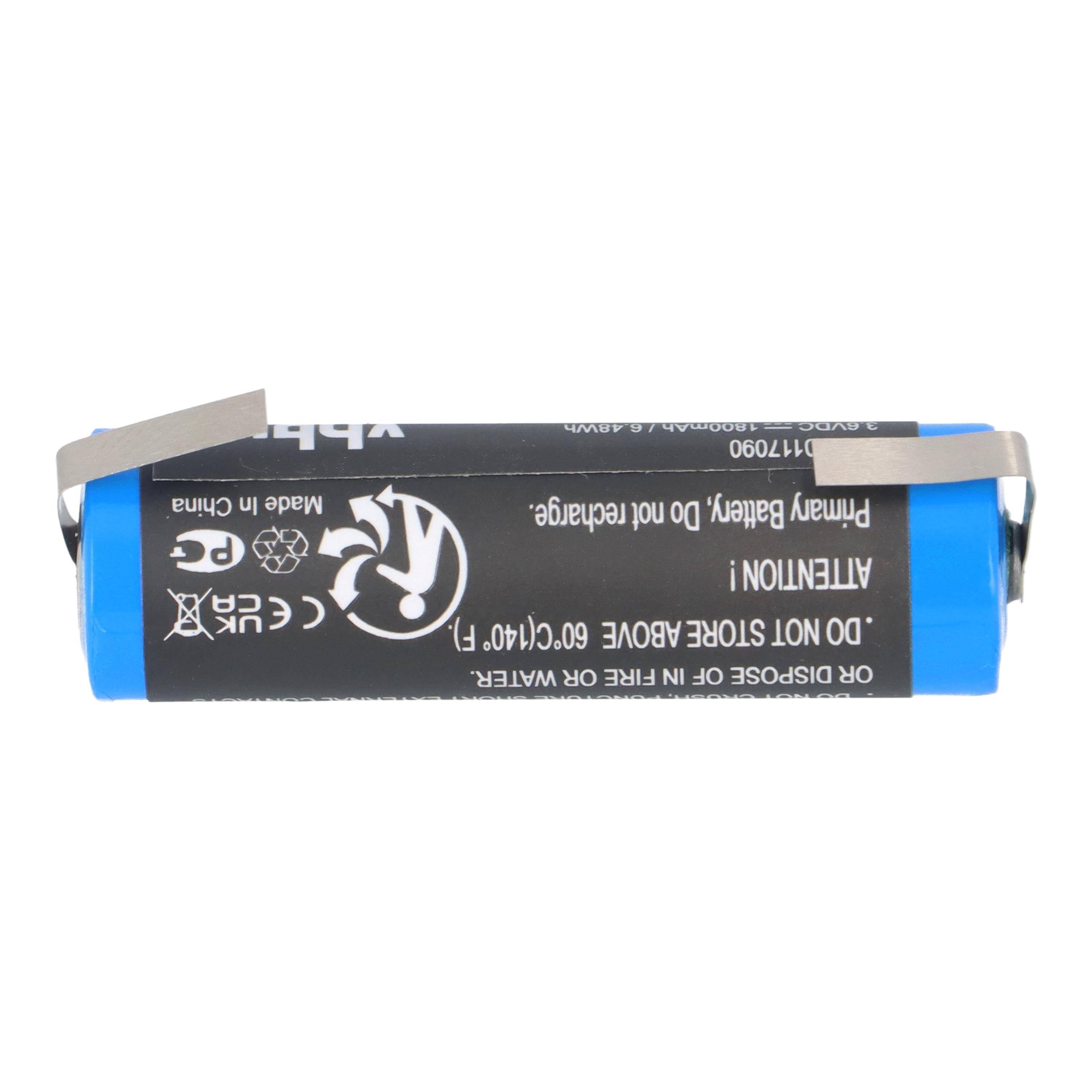 Pufferbatterie 3,6V 1800mAh Li-MnO2 passend für Maxell F1 F2 FX2 FX2N ER6C-3